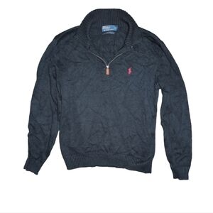 Ralph Lauren Polo Black Pullover Sweater Size M